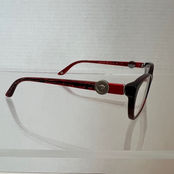 VERSACE Eyeglasses Frames MOD 3164 989 Brown Tortoise 53-16-135 Red Glasses - Picture 2 of 6